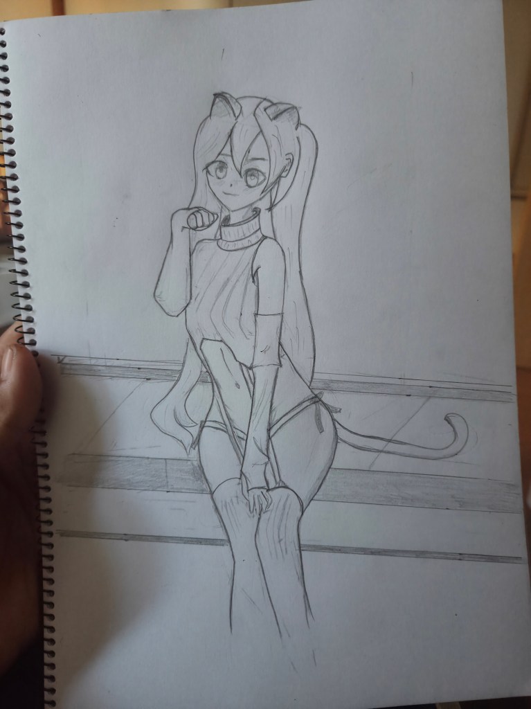 Sunday daily drawing practice with partial detailing, focusing on form refinement and early shading